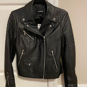 Express faux leather jacket. Size 4. New with tag
